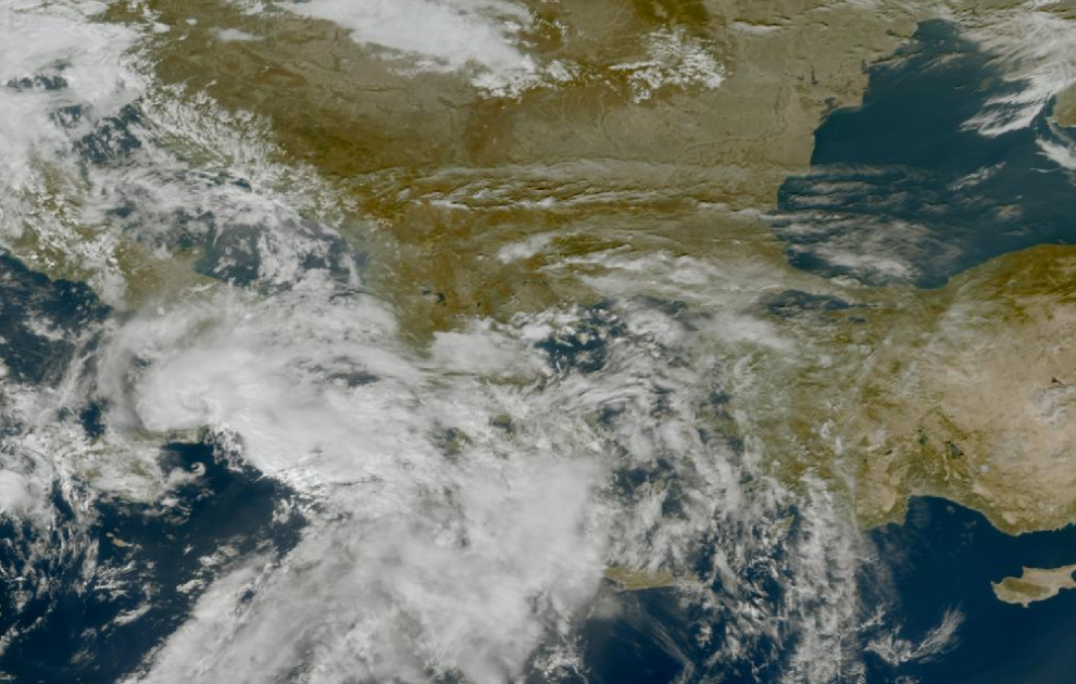 Τελευταία δορυφορική εικόνα νεφοκάλυψης Τελευταία δορυφορική εικόνα νεφοκάλυψης