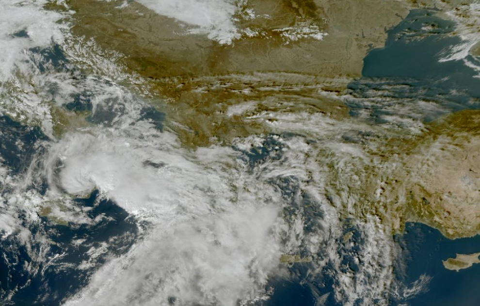 Τελευταία δορυφορική εικόνα νεφοκάλυψης Τελευταία δορυφορική εικόνα νεφοκάλυψης