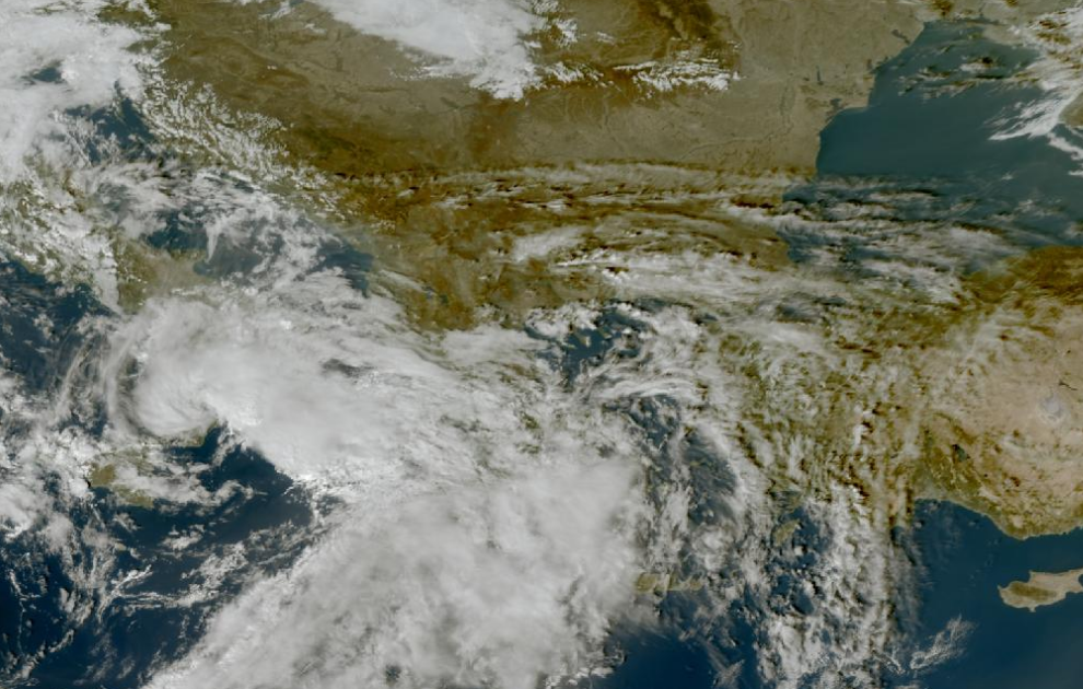 Τελευταία δορυφορική εικόνα νεφοκάλυψης Τελευταία δορυφορική εικόνα νεφοκάλυψης