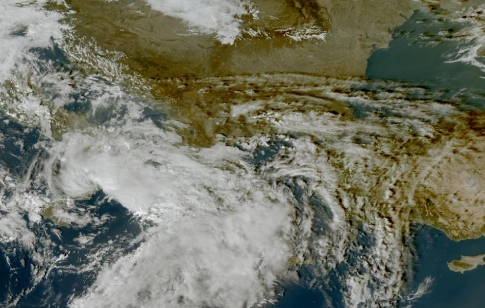 Τελευταία δορυφορική εικόνα νεφοκάλυψης Τελευταία δορυφορική εικόνα νεφοκάλυψης