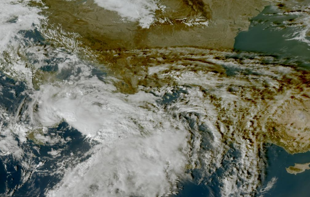 Τελευταία δορυφορική εικόνα νεφοκάλυψης Τελευταία δορυφορική εικόνα νεφοκάλυψης