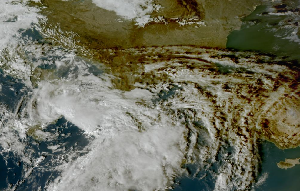 Τελευταία δορυφορική εικόνα νεφοκάλυψης Τελευταία δορυφορική εικόνα νεφοκάλυψης