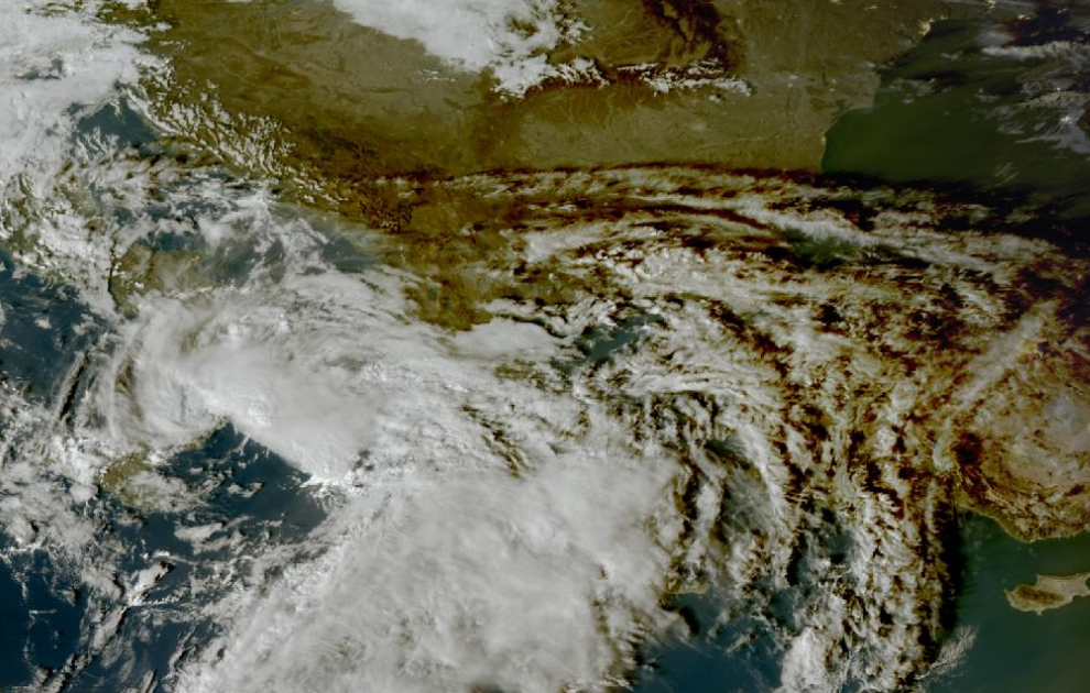 Τελευταία δορυφορική εικόνα νεφοκάλυψης Τελευταία δορυφορική εικόνα νεφοκάλυψης