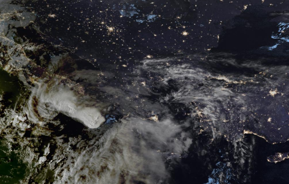 Τελευταία δορυφορική εικόνα νεφοκάλυψης Τελευταία δορυφορική εικόνα νεφοκάλυψης