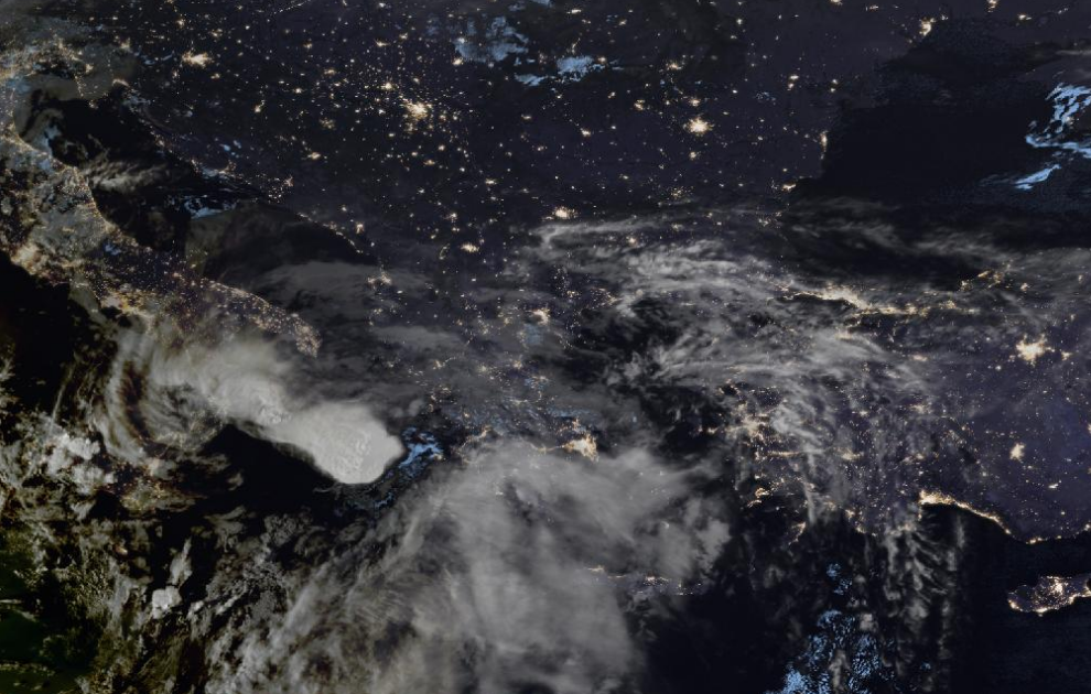 Τελευταία δορυφορική εικόνα νεφοκάλυψης Τελευταία δορυφορική εικόνα νεφοκάλυψης