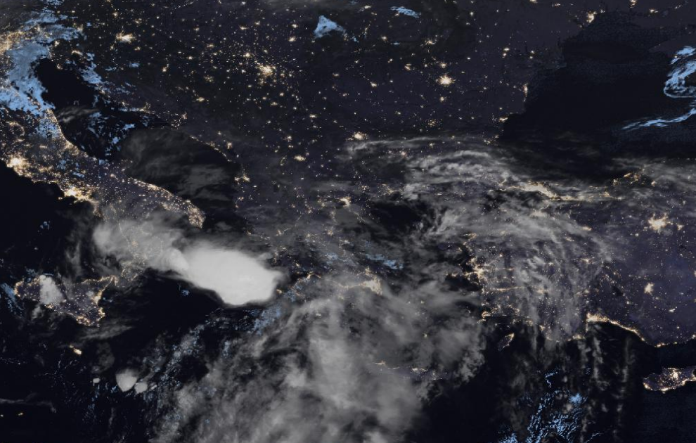 Τελευταία δορυφορική εικόνα νεφοκάλυψης Τελευταία δορυφορική εικόνα νεφοκάλυψης