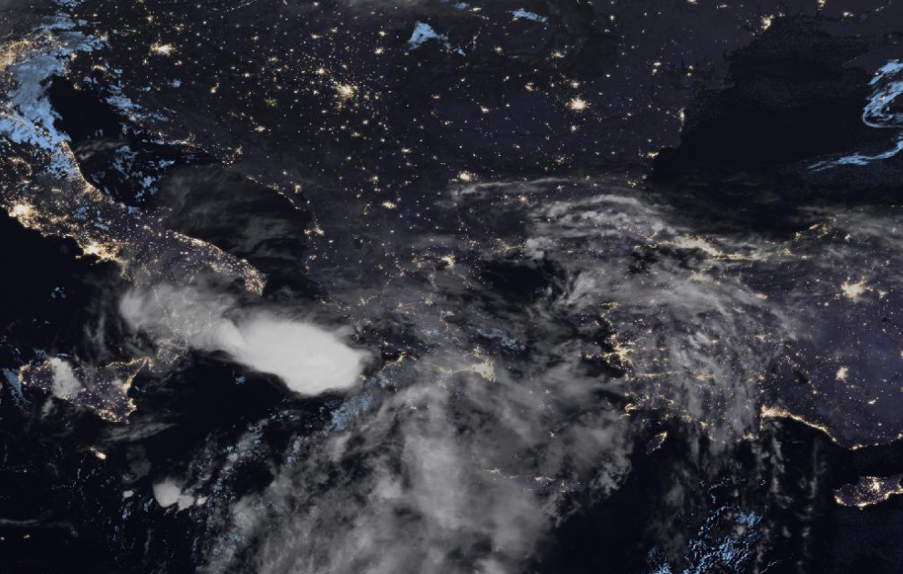 Τελευταία δορυφορική εικόνα νεφοκάλυψης Τελευταία δορυφορική εικόνα νεφοκάλυψης