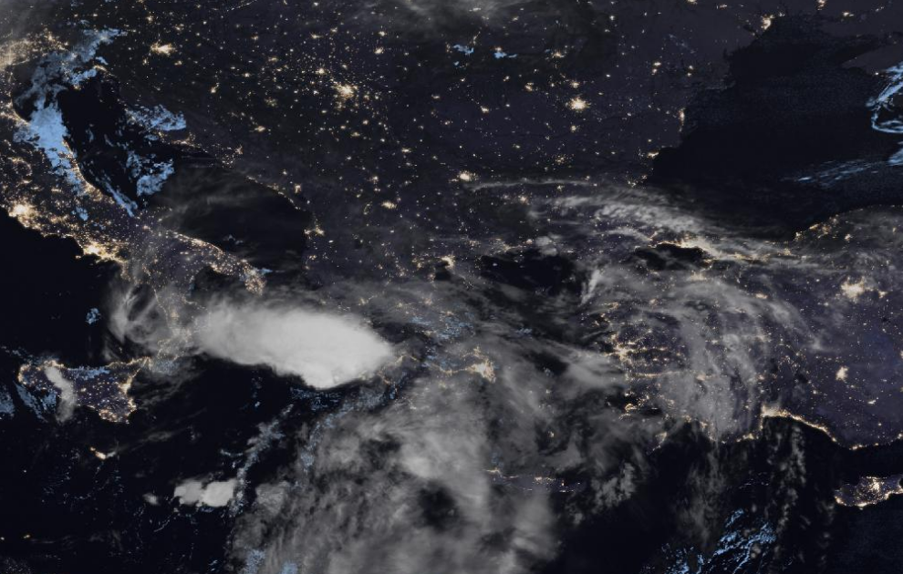 Τελευταία δορυφορική εικόνα νεφοκάλυψης Τελευταία δορυφορική εικόνα νεφοκάλυψης