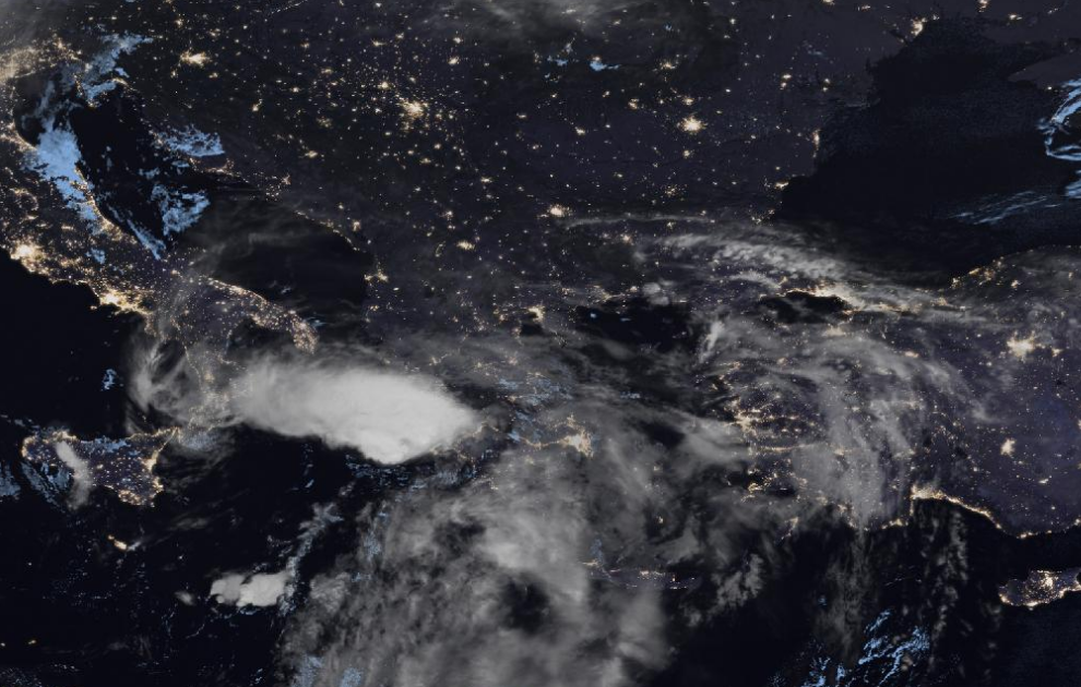 Τελευταία δορυφορική εικόνα νεφοκάλυψης Τελευταία δορυφορική εικόνα νεφοκάλυψης