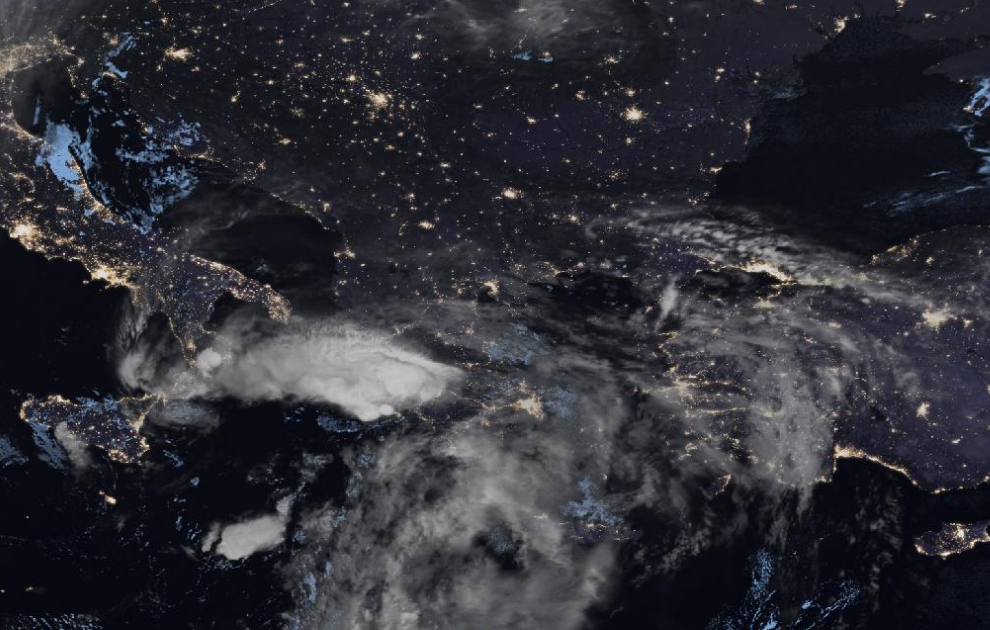 Τελευταία δορυφορική εικόνα νεφοκάλυψης Τελευταία δορυφορική εικόνα νεφοκάλυψης