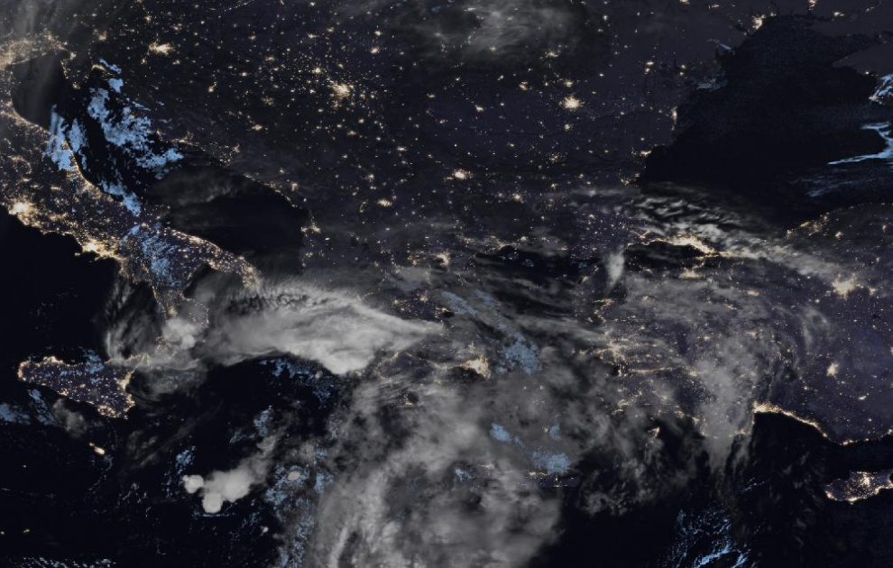 Τελευταία δορυφορική εικόνα νεφοκάλυψης Τελευταία δορυφορική εικόνα νεφοκάλυψης