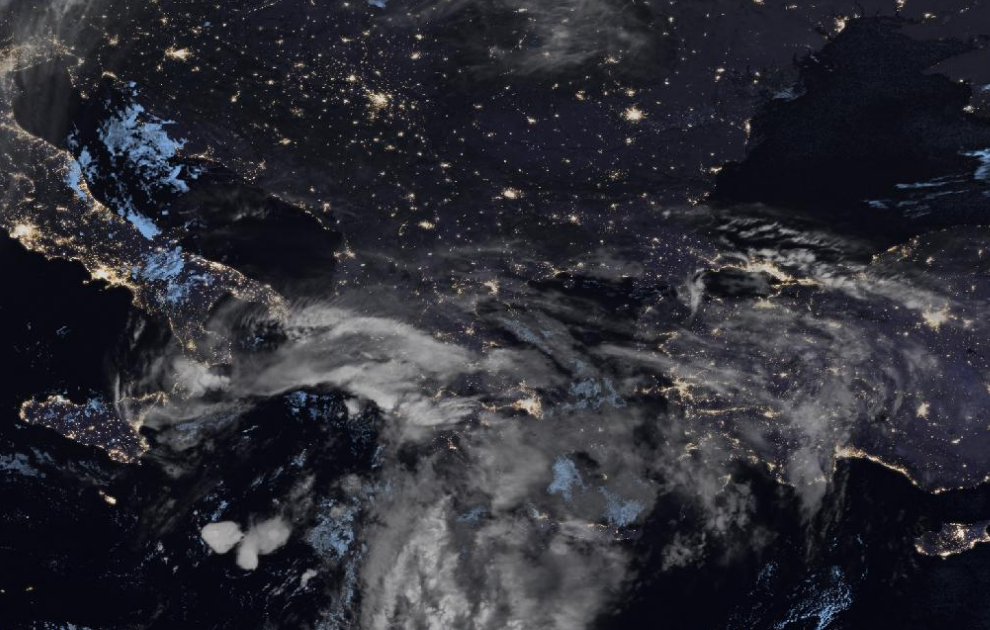 Τελευταία δορυφορική εικόνα νεφοκάλυψης Τελευταία δορυφορική εικόνα νεφοκάλυψης