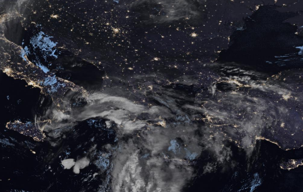 Τελευταία δορυφορική εικόνα νεφοκάλυψης Τελευταία δορυφορική εικόνα νεφοκάλυψης