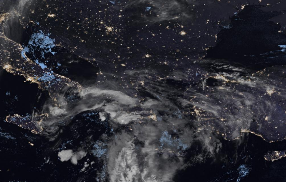 Τελευταία δορυφορική εικόνα νεφοκάλυψης Τελευταία δορυφορική εικόνα νεφοκάλυψης