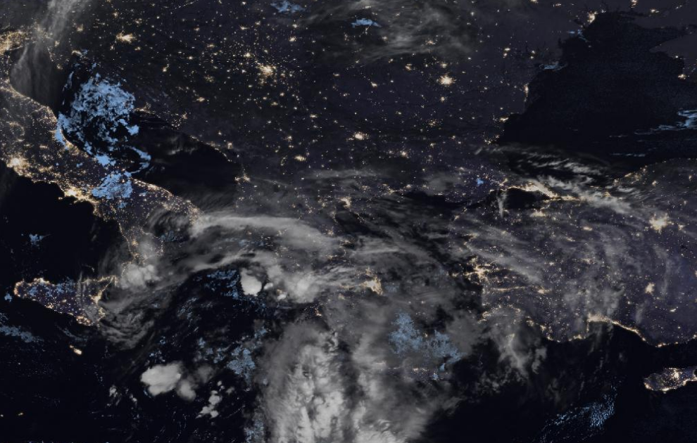 Τελευταία δορυφορική εικόνα νεφοκάλυψης Τελευταία δορυφορική εικόνα νεφοκάλυψης