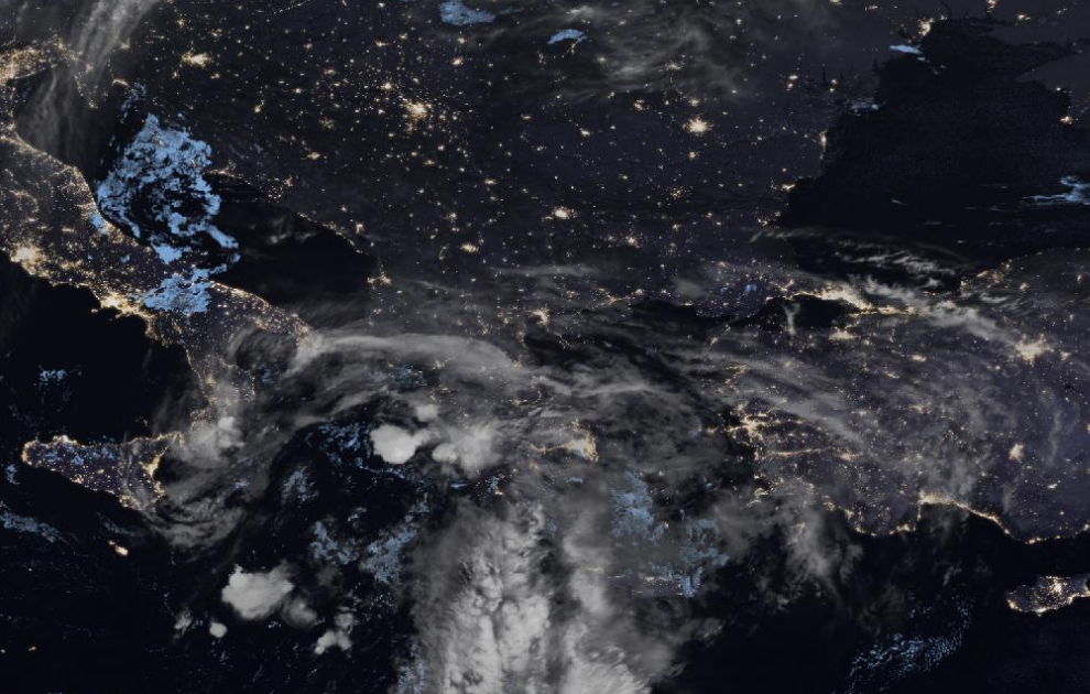 Τελευταία δορυφορική εικόνα νεφοκάλυψης Τελευταία δορυφορική εικόνα νεφοκάλυψης