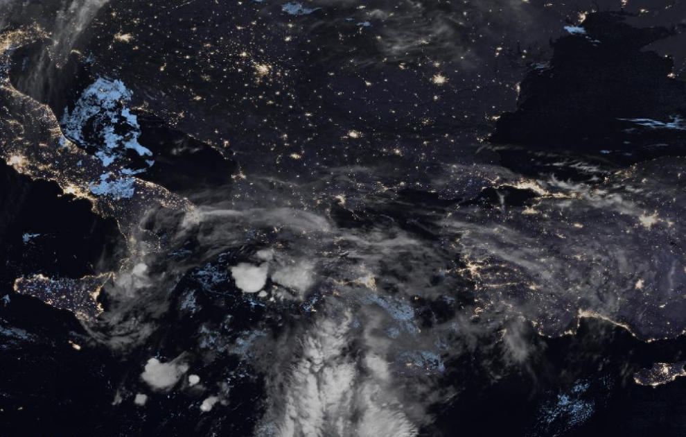 Τελευταία δορυφορική εικόνα νεφοκάλυψης Τελευταία δορυφορική εικόνα νεφοκάλυψης