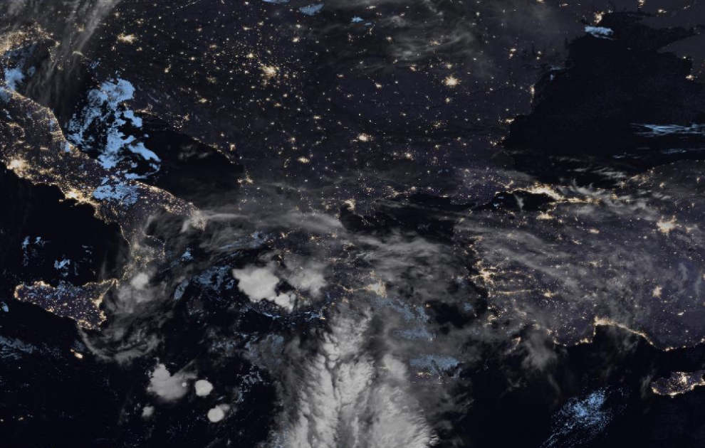 Τελευταία δορυφορική εικόνα νεφοκάλυψης Τελευταία δορυφορική εικόνα νεφοκάλυψης