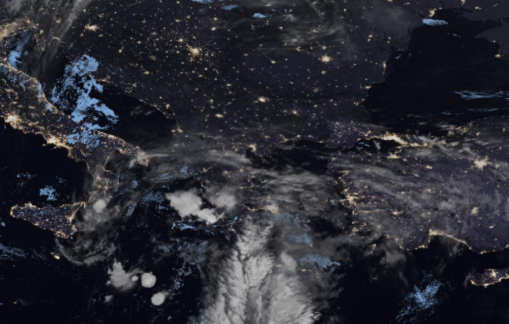 Τελευταία δορυφορική εικόνα νεφοκάλυψης Τελευταία δορυφορική εικόνα νεφοκάλυψης