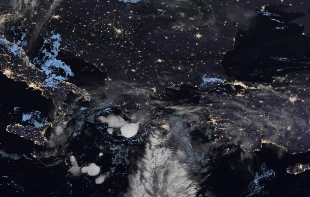 Τελευταία δορυφορική εικόνα νεφοκάλυψης