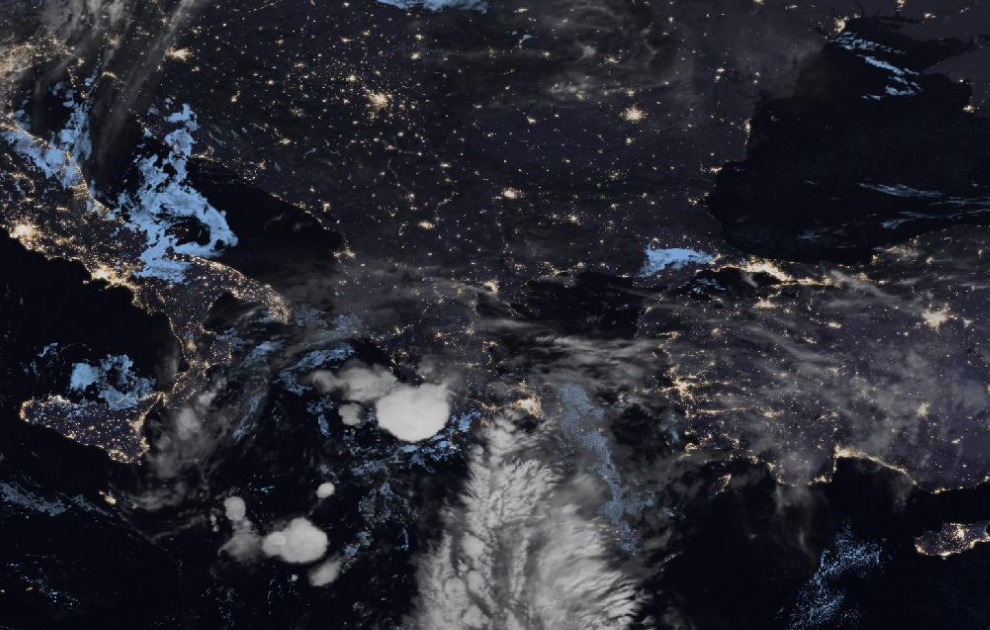 Τελευταία δορυφορική εικόνα νεφοκάλυψης Τελευταία δορυφορική εικόνα νεφοκάλυψης