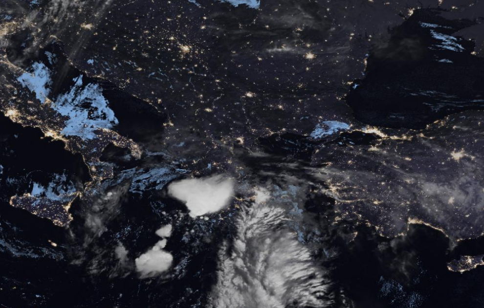 Τελευταία δορυφορική εικόνα νεφοκάλυψης Τελευταία δορυφορική εικόνα νεφοκάλυψης