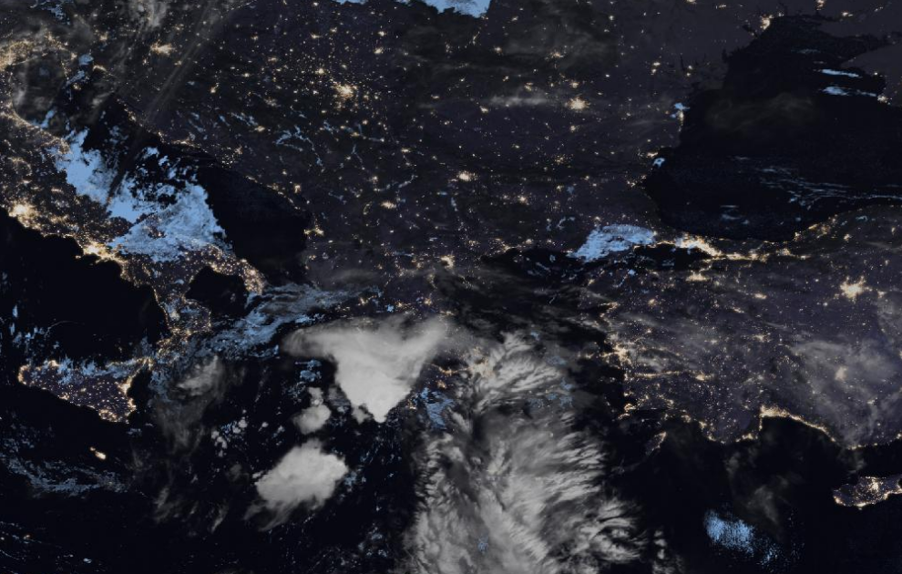 Τελευταία δορυφορική εικόνα νεφοκάλυψης Τελευταία δορυφορική εικόνα νεφοκάλυψης