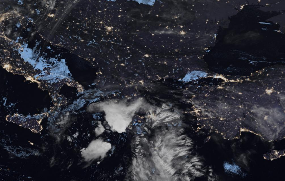 Τελευταία δορυφορική εικόνα νεφοκάλυψης