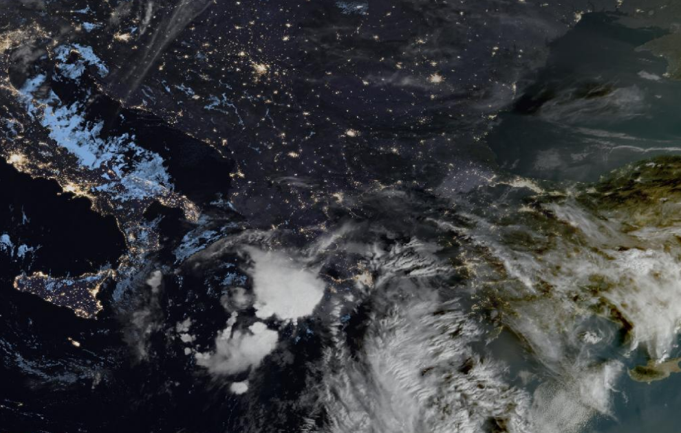 Τελευταία δορυφορική εικόνα νεφοκάλυψης Τελευταία δορυφορική εικόνα νεφοκάλυψης