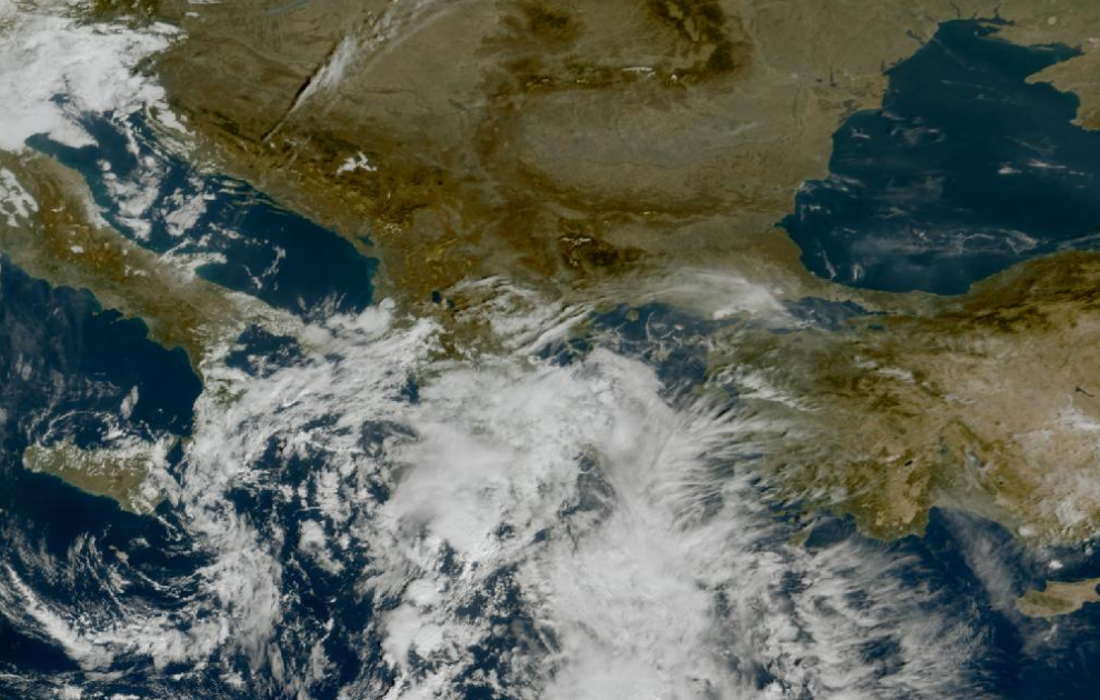 Τελευταία δορυφορική εικόνα νεφοκάλυψης Τελευταία δορυφορική εικόνα νεφοκάλυψης