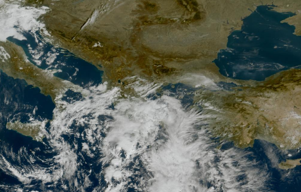 Τελευταία δορυφορική εικόνα νεφοκάλυψης Τελευταία δορυφορική εικόνα νεφοκάλυψης