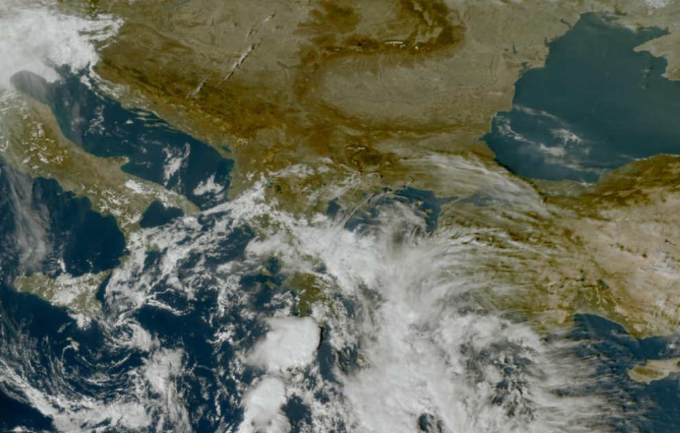 Τελευταία δορυφορική εικόνα νεφοκάλυψης Τελευταία δορυφορική εικόνα νεφοκάλυψης