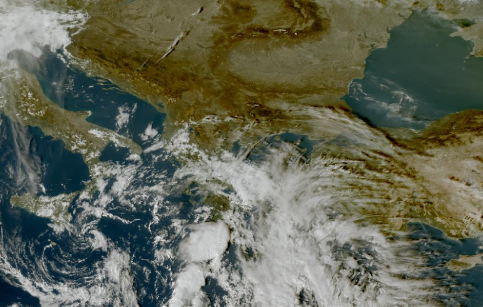 Τελευταία δορυφορική εικόνα νεφοκάλυψης Τελευταία δορυφορική εικόνα νεφοκάλυψης