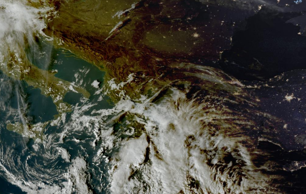 Τελευταία δορυφορική εικόνα νεφοκάλυψης Τελευταία δορυφορική εικόνα νεφοκάλυψης