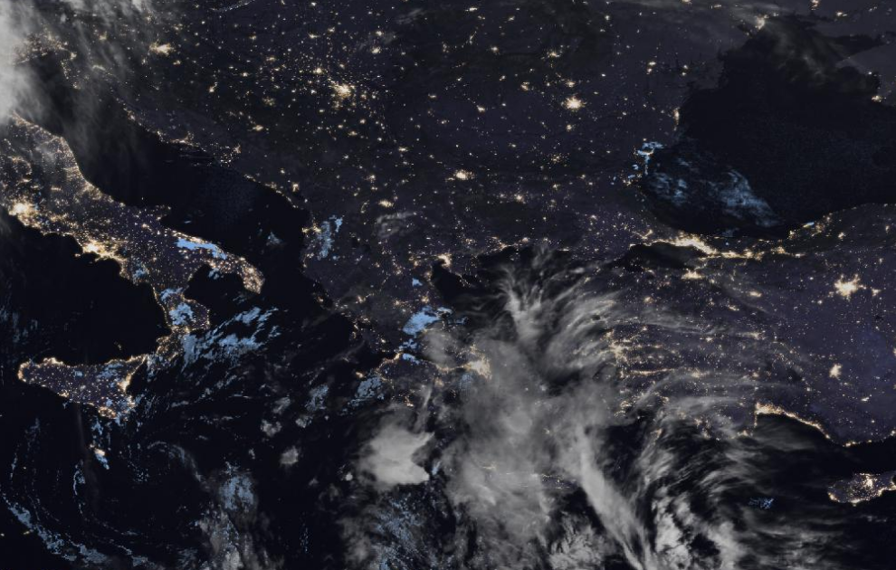 Τελευταία δορυφορική εικόνα νεφοκάλυψης