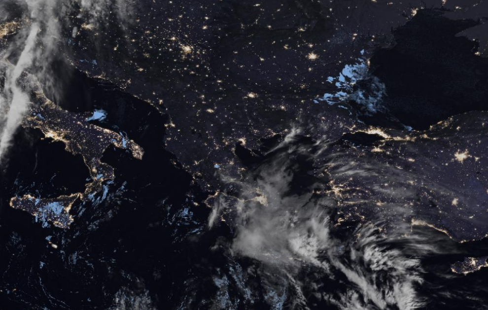 Τελευταία δορυφορική εικόνα νεφοκάλυψης