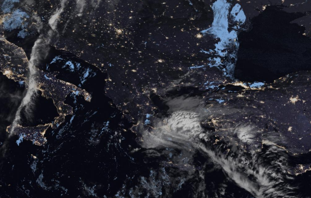 Τελευταία δορυφορική εικόνα νεφοκάλυψης