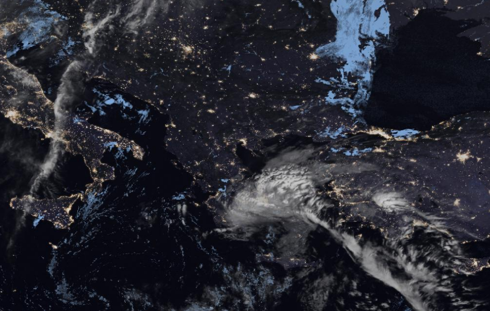 Τελευταία δορυφορική εικόνα νεφοκάλυψης Τελευταία δορυφορική εικόνα νεφοκάλυψης