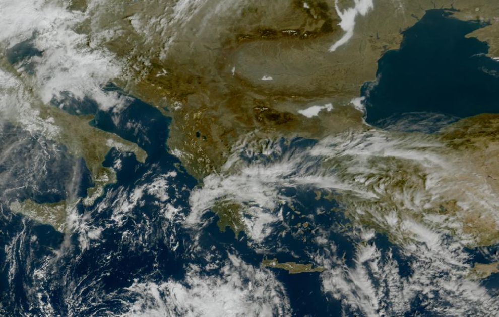 Τελευταία δορυφορική εικόνα νεφοκάλυψης