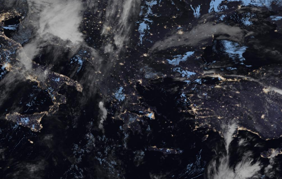 Τελευταία δορυφορική εικόνα νεφοκάλυψης