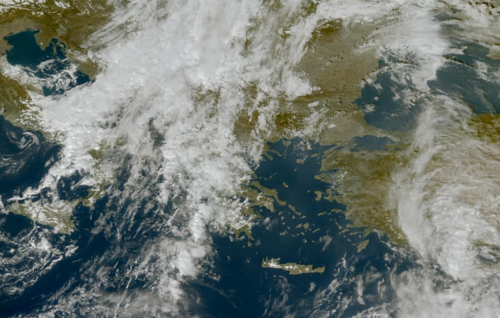 Τελευταία δορυφορική εικόνα νεφοκάλυψης