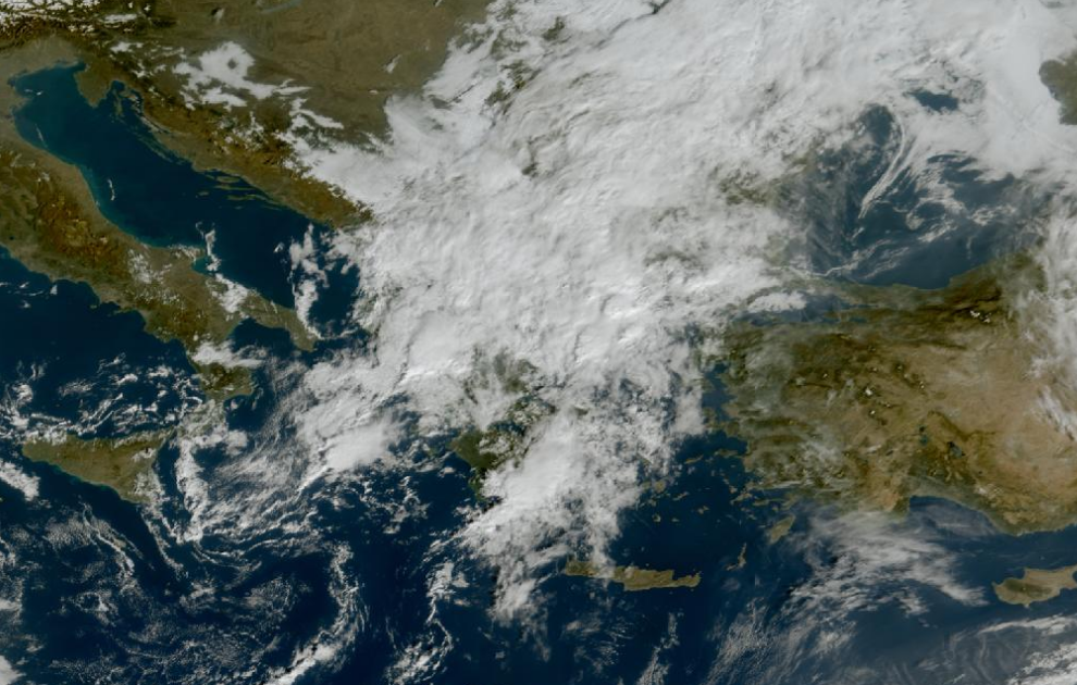 Τελευταία δορυφορική εικόνα νεφοκάλυψης