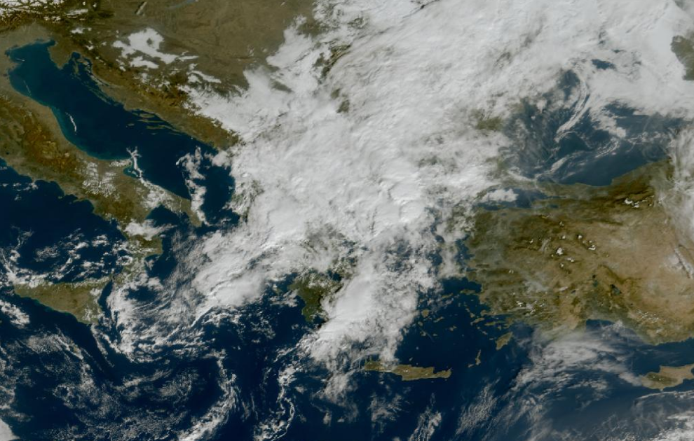 Τελευταία δορυφορική εικόνα νεφοκάλυψης