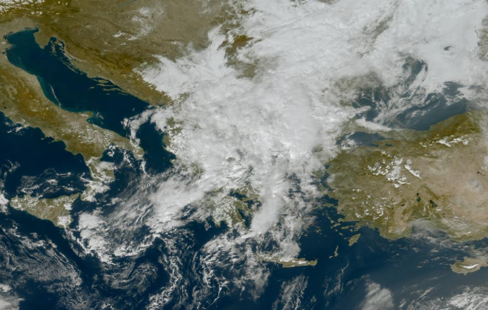 Τελευταία δορυφορική εικόνα νεφοκάλυψης