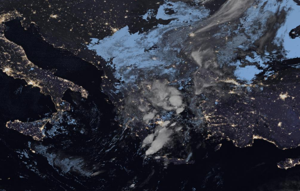 Τελευταία δορυφορική εικόνα νεφοκάλυψης