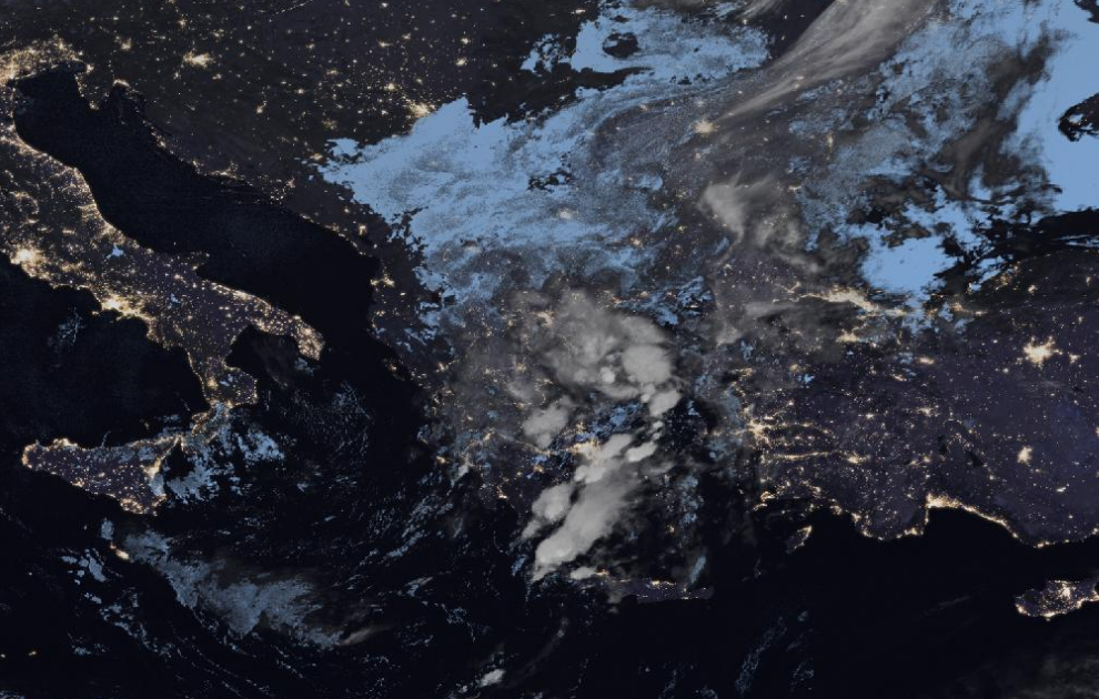 Τελευταία δορυφορική εικόνα νεφοκάλυψης