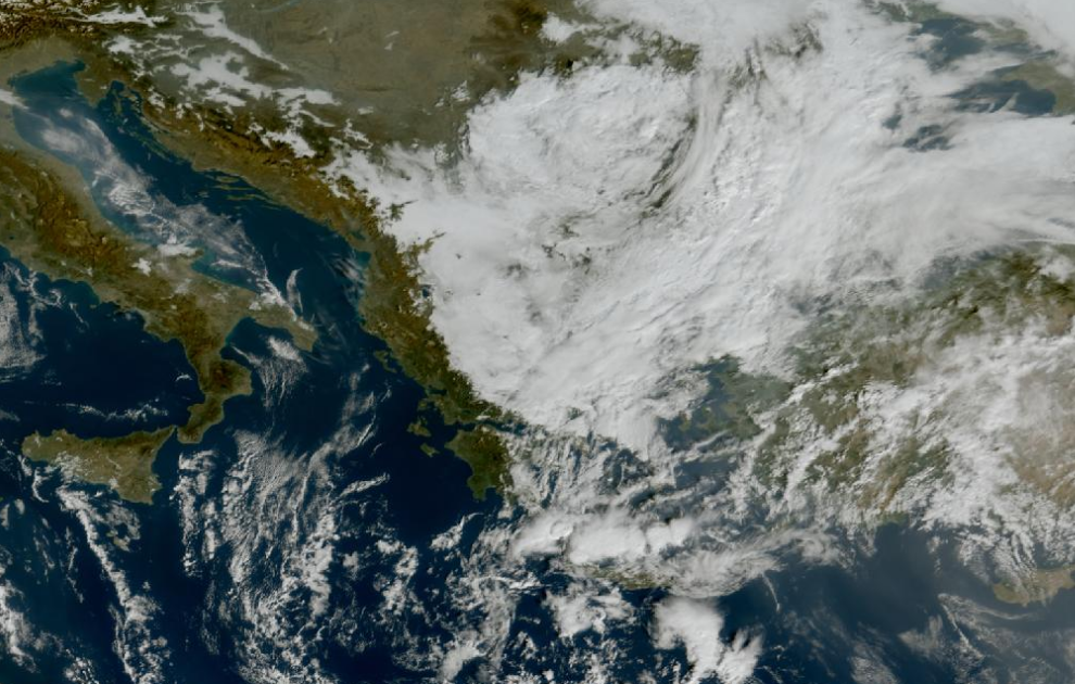 Τελευταία δορυφορική εικόνα νεφοκάλυψης