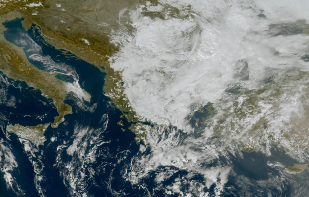 Τελευταία δορυφορική εικόνα νεφοκάλυψης