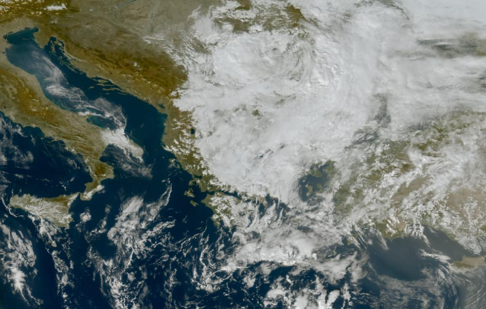 Τελευταία δορυφορική εικόνα νεφοκάλυψης