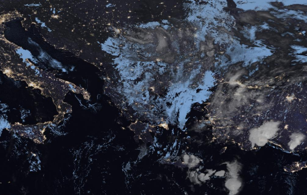 Τελευταία δορυφορική εικόνα νεφοκάλυψης